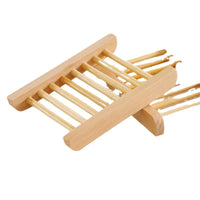 Natural Wooden Soap Dish | Drainage Soap Holder Tray for Handmade Bar Soap & Bathroom