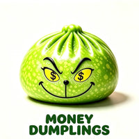 Christmas Grinch Dumpling Squishy Toy – 8.5 cm TPR Mystery Expression Stress Relief Toy, Holiday Stocking Stuffer, Party Favor & Christmas Gift