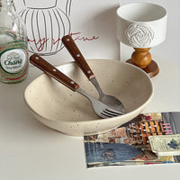 Ceramic Yogurt Bowl – 350ml Irregular Shape Breakfast Bowl