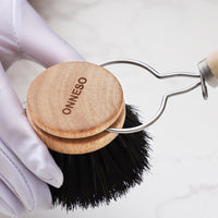 Solid Wood Long Handle Dish Brush Replaceable Sisal Brush Head Kitchen Cleaning Brush