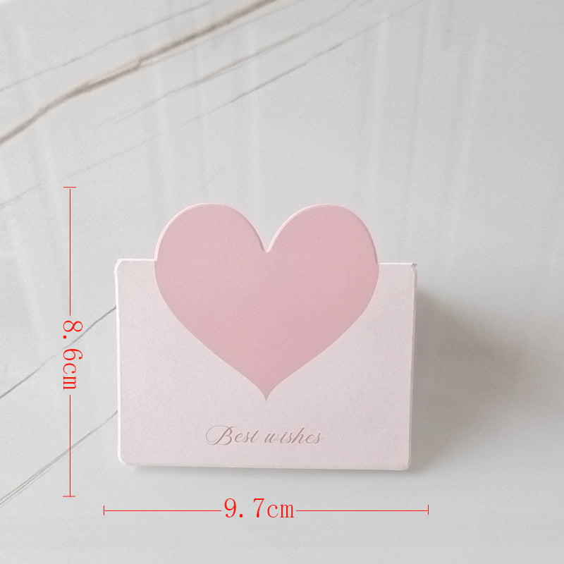 Pastel Heart Note Cards with Matching Envelopes 20 Piece Set