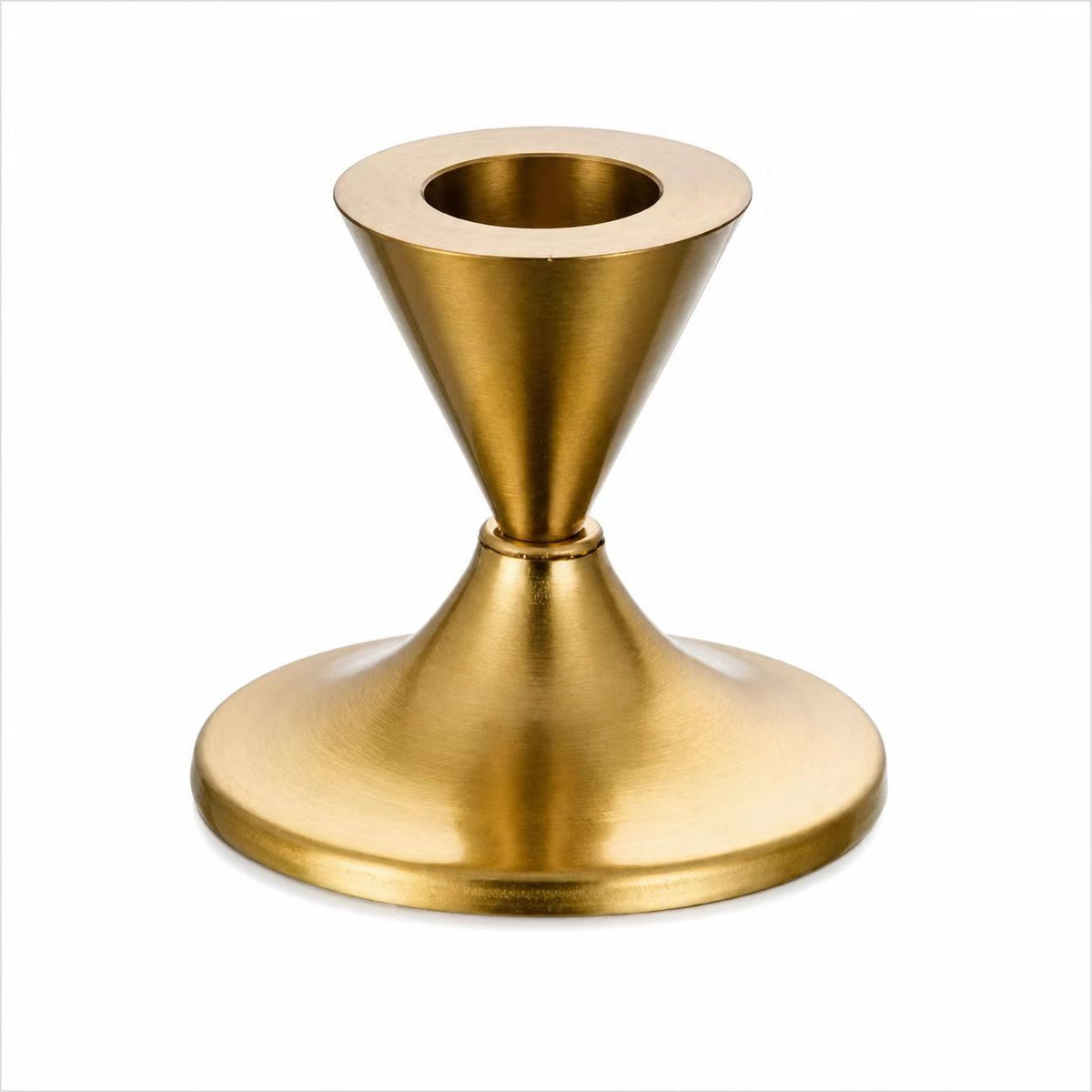 Gold Candle Holder Set – Metal Candlestick Holders, Set of 6 Elegant Candle Stands for Wedding Tables & Holiday Decor