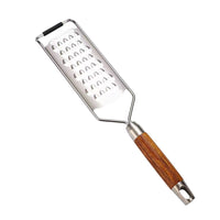 Stainless Steel Multifunctional Grater with Wood Handle, 4-in-1 Kitchen Shredder & Slicer