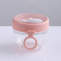 Portable Breakfast Oatmeal Cup with Spoon – 600ml Thickened PC Cereal Container with Lid & Handle for Yogurt, Fruit and Snacks