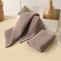 Cotton Waffle Kitchen Towel  Absorbent Dish Cloth Reusable Cleaning Hand Towel