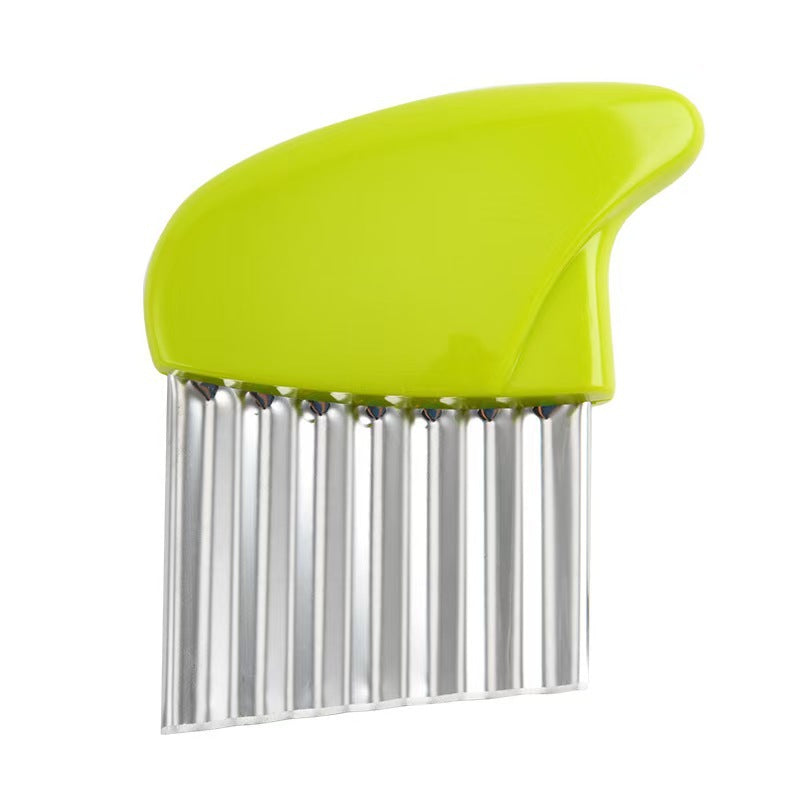 Stainless Steel Crinkle Cutter Wavy Potato Slicer Vegetable Cutting Tool