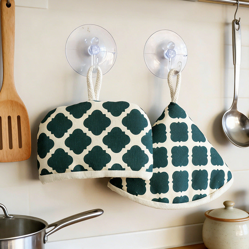 Padded Pot Handle Cover, Fabric Lid Holder for Dutch Ovens & Casserole Pots