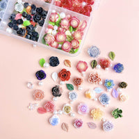 24 Compartment Resin Nail Art Charm Kit