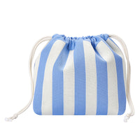 Striped Drawstring Makeup and Travel Storage Bag