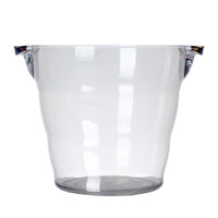 Large Acrylic Ice Bucket, Clear Champagne Wine Beer Cooler with Handles