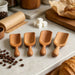 Small Wooden Scoop with Short Handle for Tea, Coffee and Dry Goods