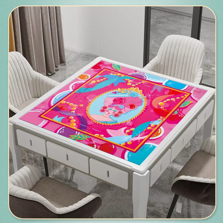 American Mahjong Table Mat – Non-Slip Crystal Velvet Game Pad