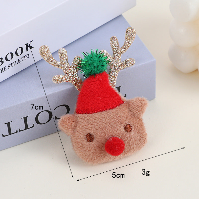 Mini Plush Christmas Reindeer Embellishment