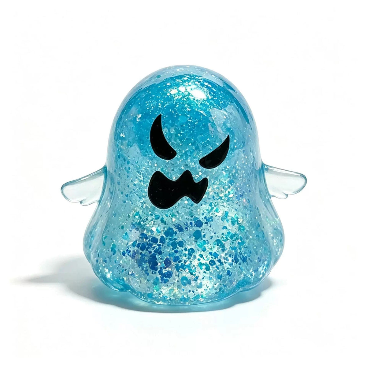 Halloween Ghost Squishy Toys – Glitter Ghost Stress Relief Fidget Toys, Soft Squeeze Toys for Kids Party Favors