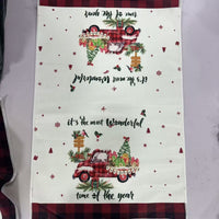 Christmas Microfiber Kitchen Dish Towel 40x60cm Soft Absorbent Holiday Tea Towel