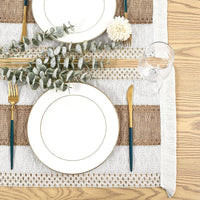 Nordic Cotton Linen Placemat, Table Mat for Dinner Parties, Weddings and Everyday Dining