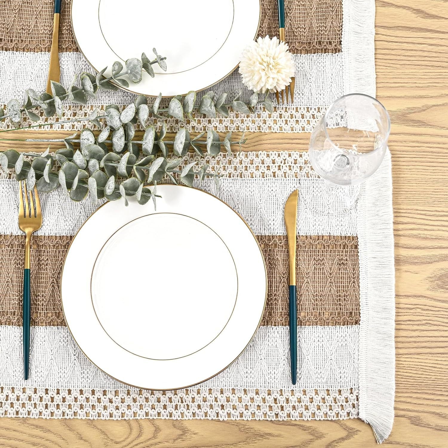 Nordic Cotton Linen Placemat, Table Mat for Dinner Parties, Weddings and Everyday Dining