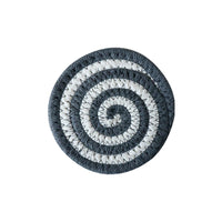 Handwoven Cotton Rope Coaster, Thick Spiral Heat-Resistant Table Mat