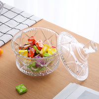 Clear Crystal Style Glass Candy Jar with Lid