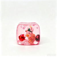 Christmas Slow Rising Squishy Cube Toy Cute Holiday Character Stress Relief Squeeze Toy