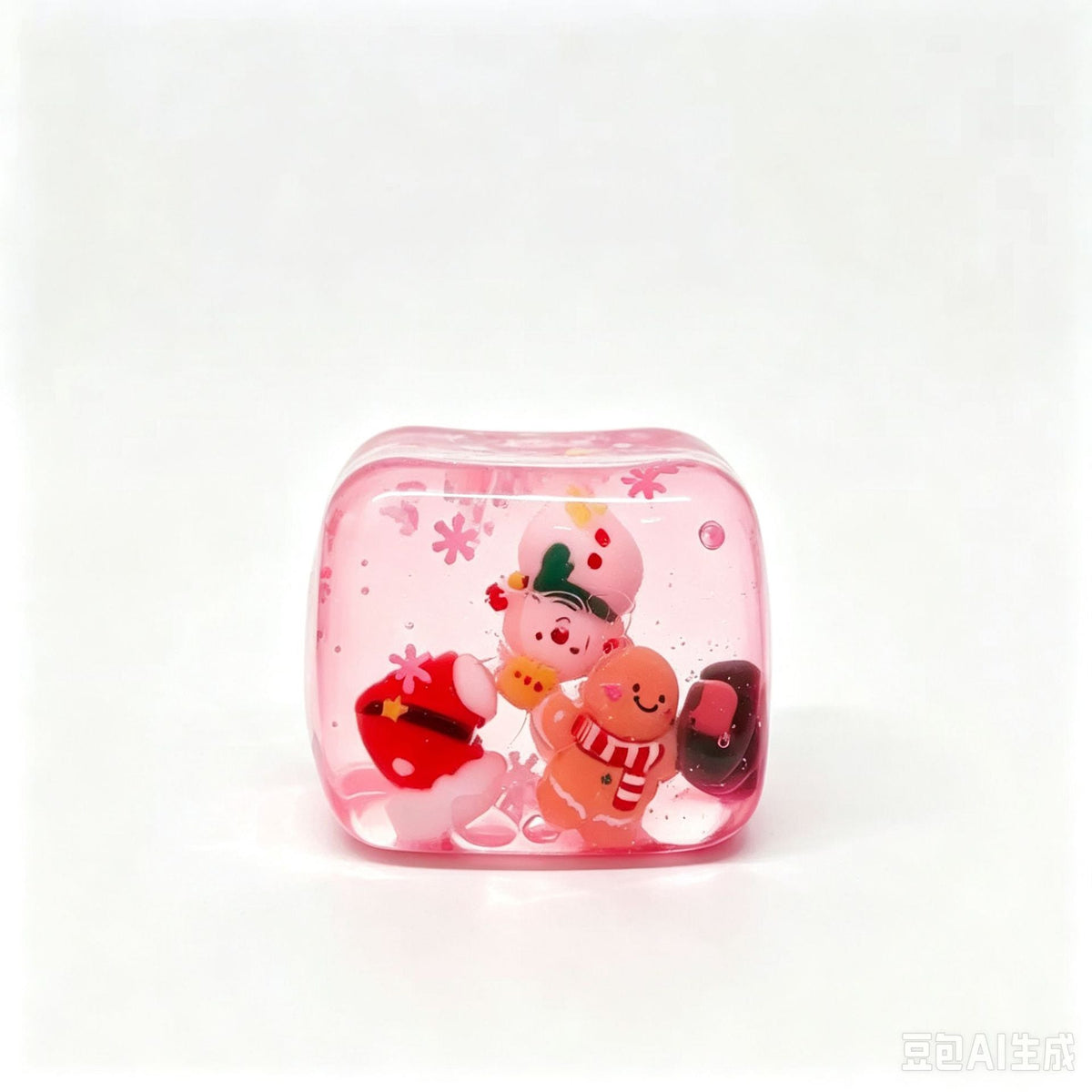 Christmas Slow Rising Squishy Cube Toy Cute Holiday Character Stress Relief Squeeze Toy
