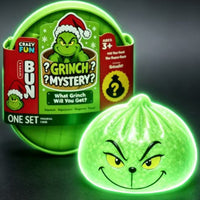12-Pack Green Christmas Dumpling Squishy Toys, 8.5cm TPR Stress Relief Fidget Toys