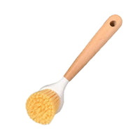 Wooden Handle Dish Scrub Brush Kitchen Pot Cleaning Brush