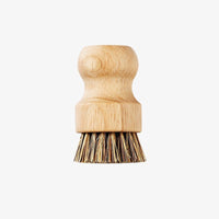 Natural Wooden Palm Bristle Pot Scrubber Kitchen Dish Cleaning Brush