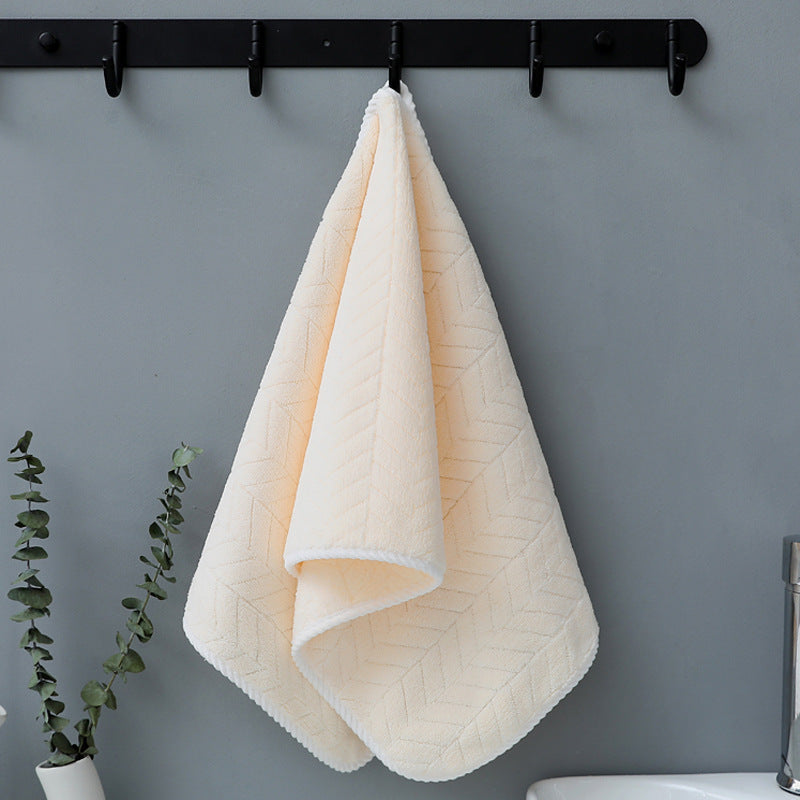 Coral Fleece Bath Towel – Soft Absorbent Quick Dry Textured Towel for Bathroom, Shower & Everyday Use