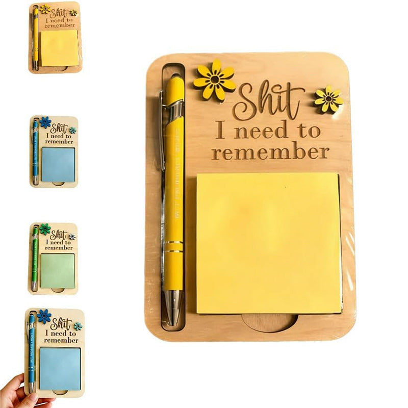 Creative Wooden Sticky Note Holder