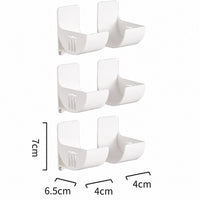 Adhesive Wall-Mounted Roll Holder – Adjustable Storage Rack for Trash Bags, Foil, Plastic Wrap & Kitchen Rolls