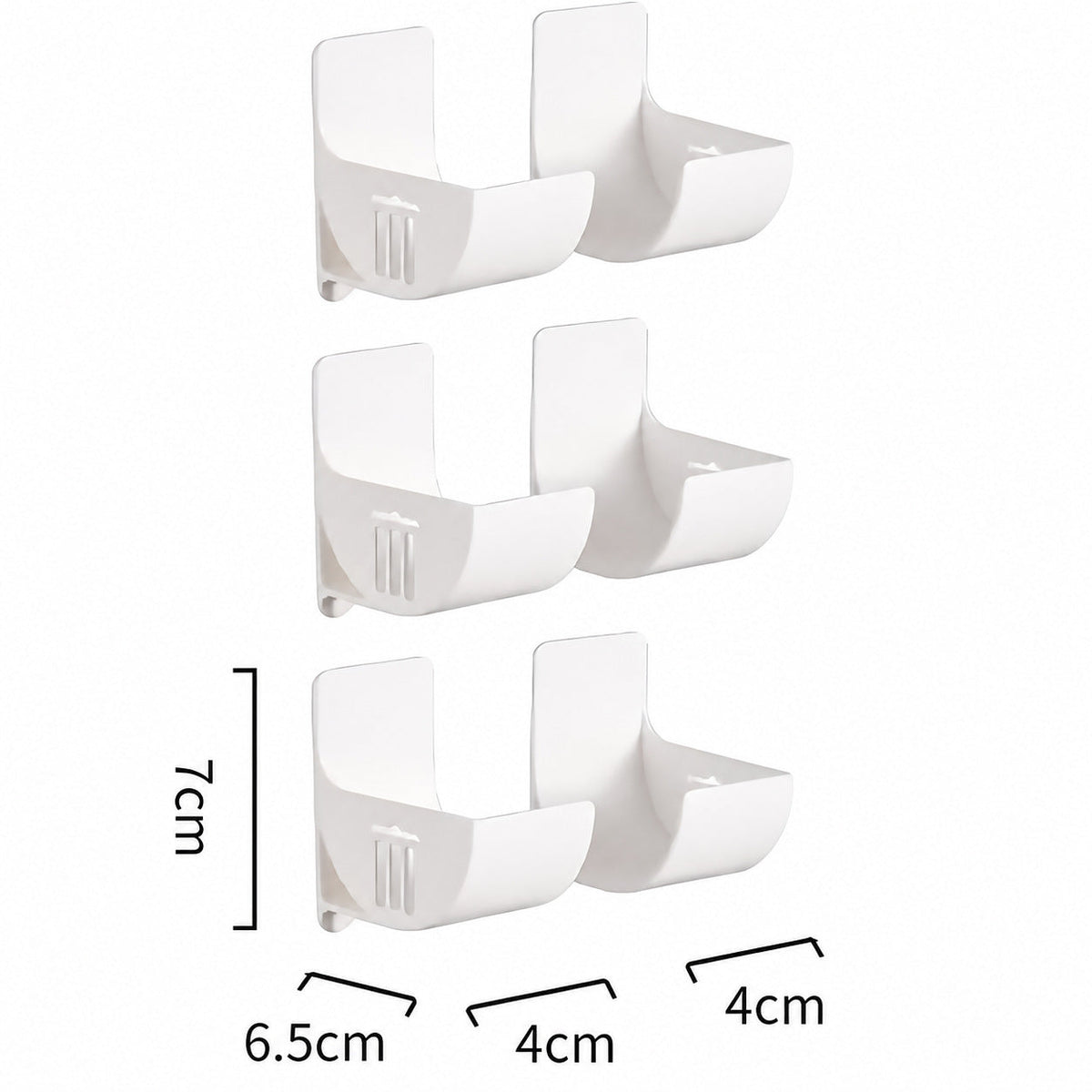 Adhesive Wall-Mounted Roll Holder – Adjustable Storage Rack for Trash Bags, Foil, Plastic Wrap & Kitchen Rolls