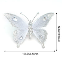 Glitter Butterfly Christmas Tree Ornament