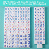 American Mahjong Set, Premium Melamine Tiles for Tabletop Gaming