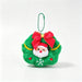 Cute Christmas Plush Wreath Ornament Cartoon Holiday Tree Hanging Decoration