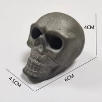 Skull-Themed Metal Décor – Halloween Party & Outdoor Accent