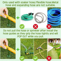 Garden Hose Holder Stakes – Heavy Duty Ground Support Clips for Water Hose Organization, Lawn & Garden Use