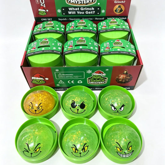12-Pack Green Christmas Dumpling Squishy Toys, 8.5cm TPR Stress Relief Fidget Toys