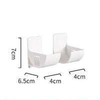 Adhesive Wall-Mounted Roll Holder – Adjustable Storage Rack for Trash Bags, Foil, Plastic Wrap & Kitchen Rolls