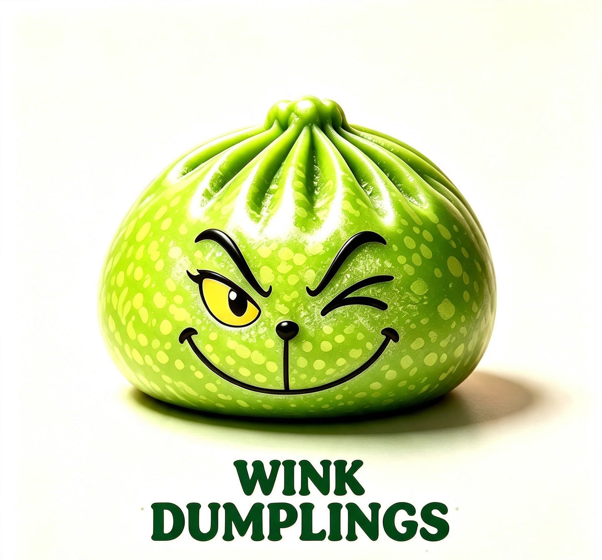 Christmas Grinch Dumpling Squishy Toy – 8.5 cm TPR Mystery Expression Stress Relief Toy, Holiday Stocking Stuffer, Party Favor & Christmas Gift