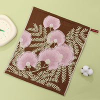 Four Layer Cotton Gauze Hand Towel Floral Printed Soft Absorbent Washcloth
