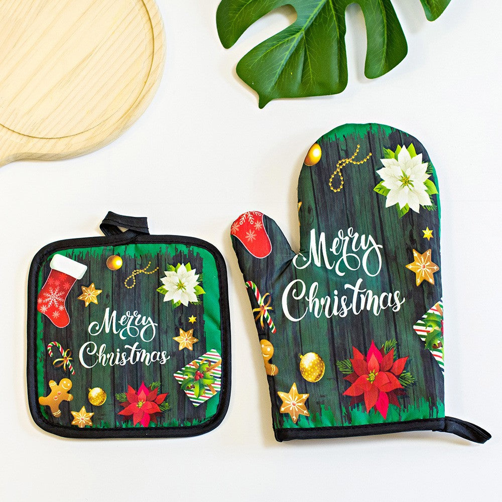 Christmas Oven Mitts and Pot Holders