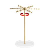 Rotating Jewelry Organizer Stand – 48-Hook Necklace & Bracelet Holder