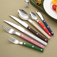 French Rivet Handle 304 Stainless Steel Cutlery Set – Knife, Fork & Spoont