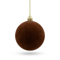 Velvet-Look Christmas Ball Ornaments for Cozy Holiday Styling, 8 cm Baubles