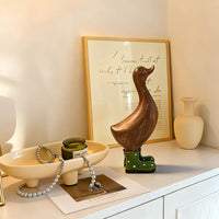 Resin Goose Figurine – Garden & Entryway Decorative Accent