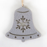 Christmas Felt Hanging Ornament Gingerbread Man Tree Bell Snowflake DIY Decoration