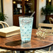 Polka Dot Glass Tumbler – 450ml Clear Drinking Cup with Glass Straw for Iced Coffee, Juice, Soda & Cold Drinks