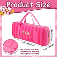 Oxford Cloth Mahjong Rack Carrying Bag – Large Zippered Storage Case for 8 Mahjong Racks