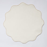 Scalloped Fabric Dining Placemat